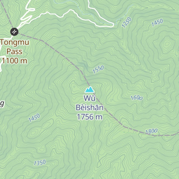 Map of Wū Bèishān