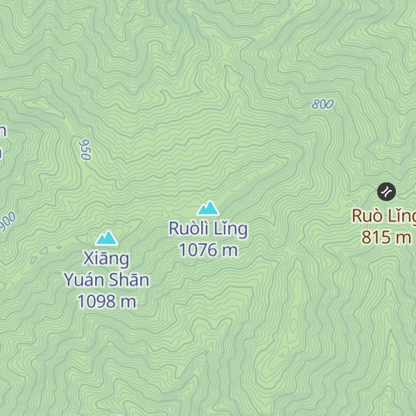 Map of Ruòlì Lǐng