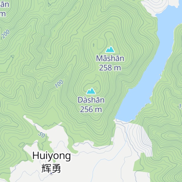 Map of Dàshān