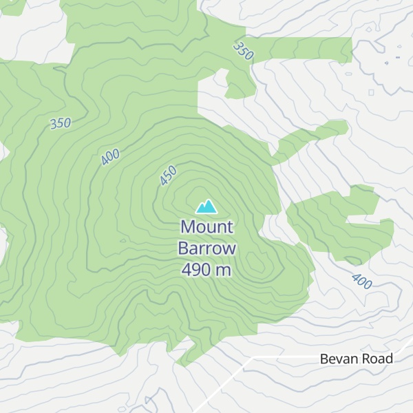 Map of Mount Barrow