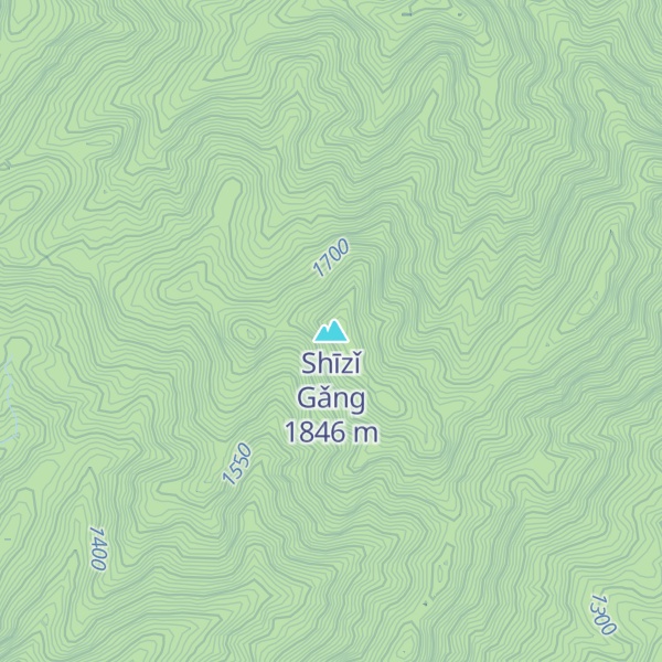 Map of Shīzǐ Gǎng