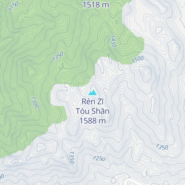 Map of Rén Zī Tóu Shān