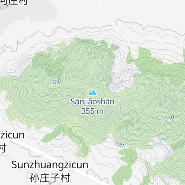 Map of Sānjiǎoshān