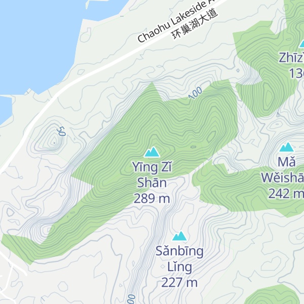 Map of Yīng Zǐ Shān
