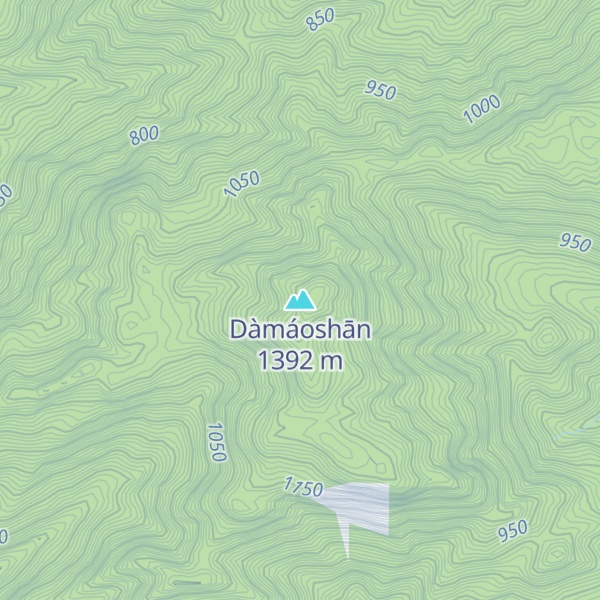 Map of Dàmáoshān