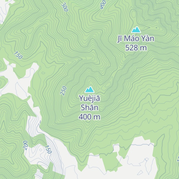 Map of Yuèjiā Shān