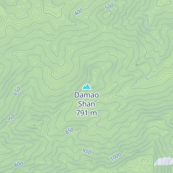 Map of Damao Shan
