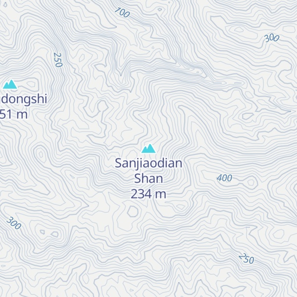 Map of Sanjiaodian Shan