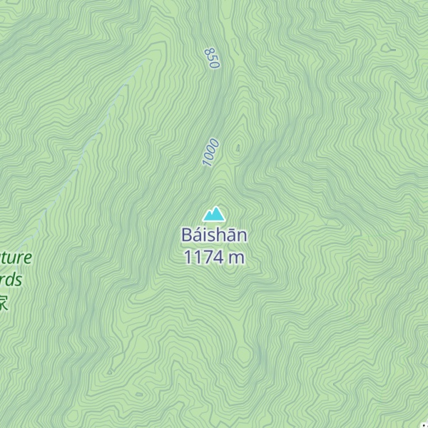 Map of Báishān
