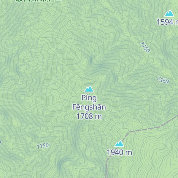 Map of Píng Fēngshān
