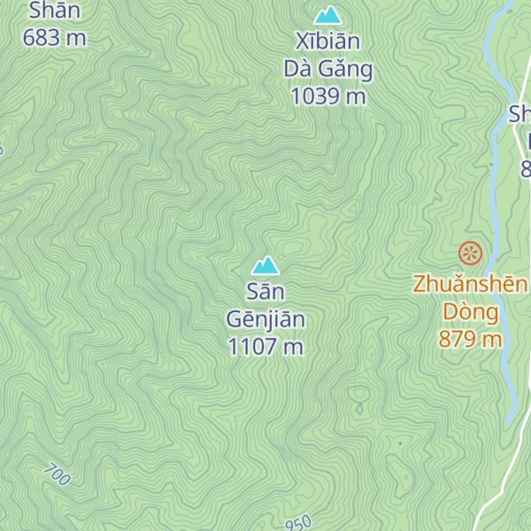 Map of Sān Gēnjiān