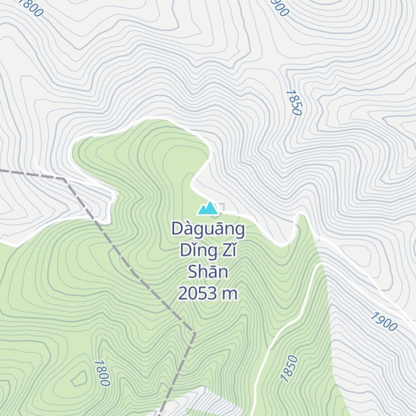 Map of Dàguāng Dǐng Zǐ Shān