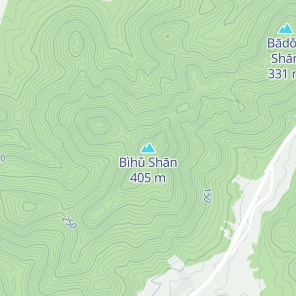 Map of Bìhǔ Shān