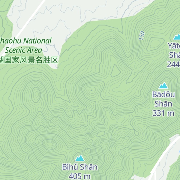 Map of Shīzǐ Shān