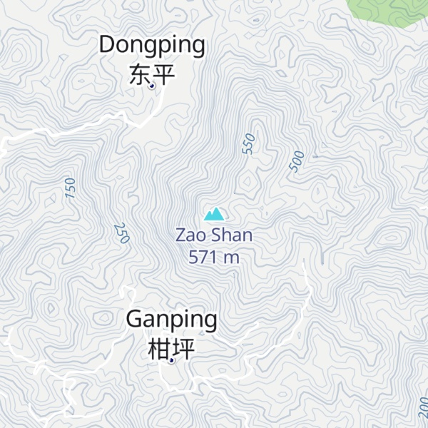 Map of Zao Shan