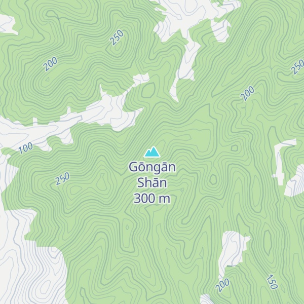 Map of Gōngān Shān