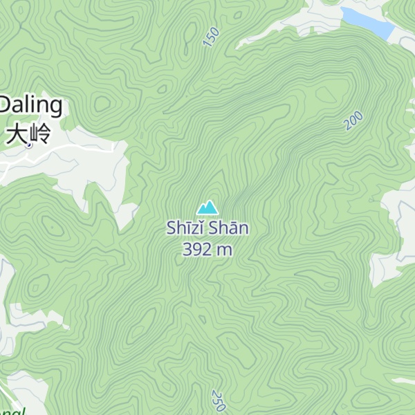 Map of Shīzǐ Shān