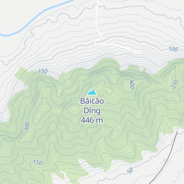 Map of Bǎicǎo Dǐng