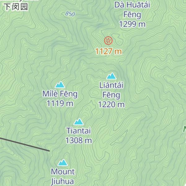 Map of Luóhàn Fēng