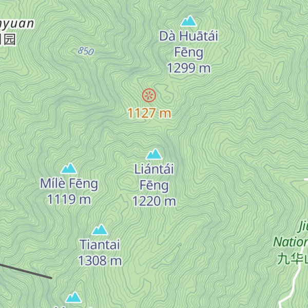 Map of Liántái Fēng