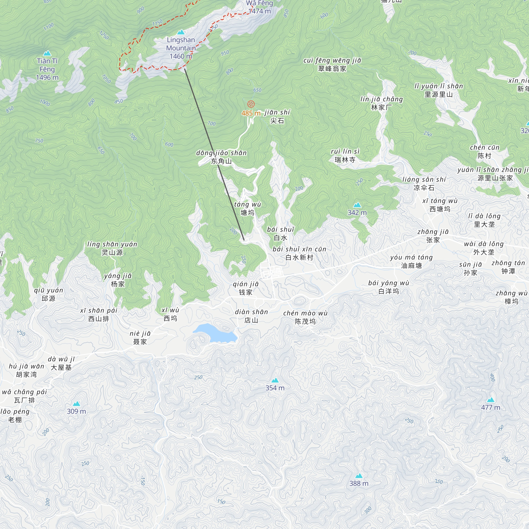 Shangrao Lingshan Scenic Area Visitor Center map