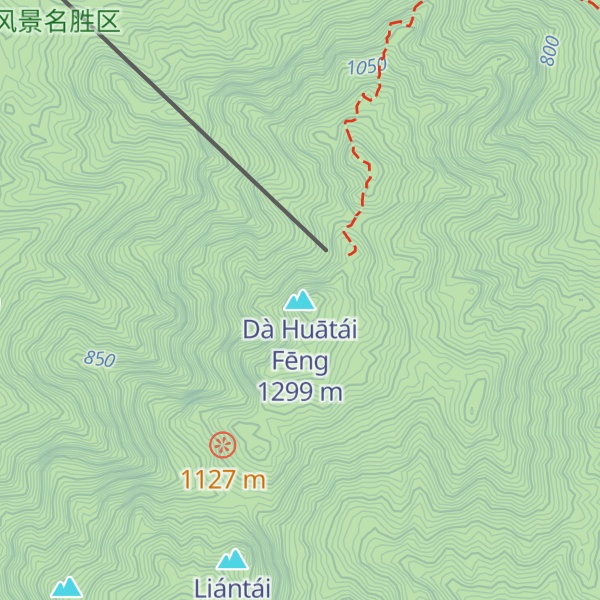 Map of Dà Huātái Fēng