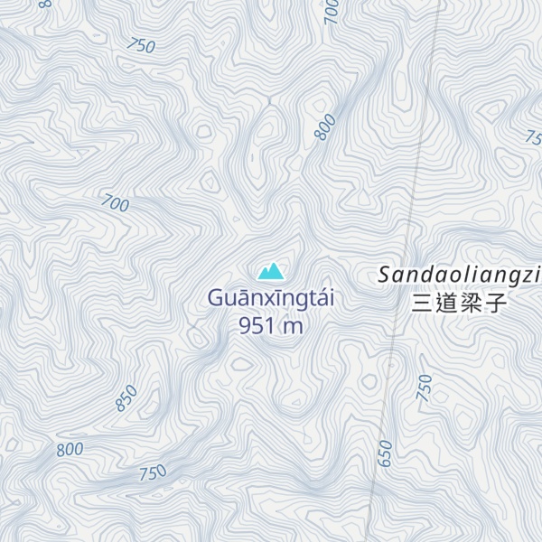 Map of Guānxīngtái