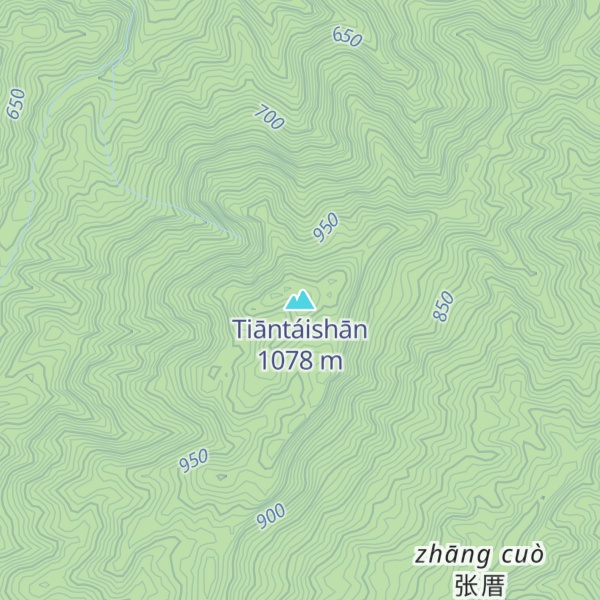 Map of Tiāntáishān