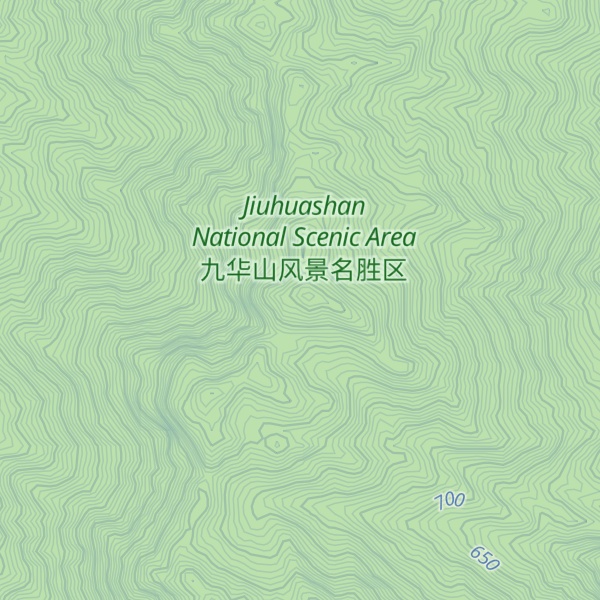 Map of Shīzǐ Fēng