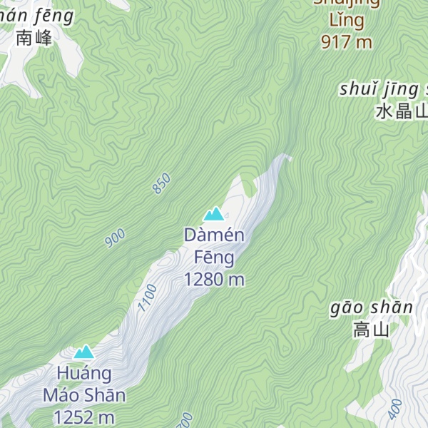 Map of Dàmén Fēng