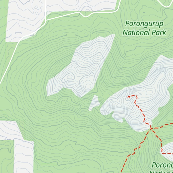 Map of Bates Peak