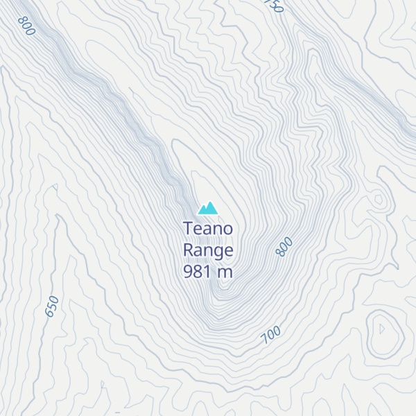 Map of Teano Range