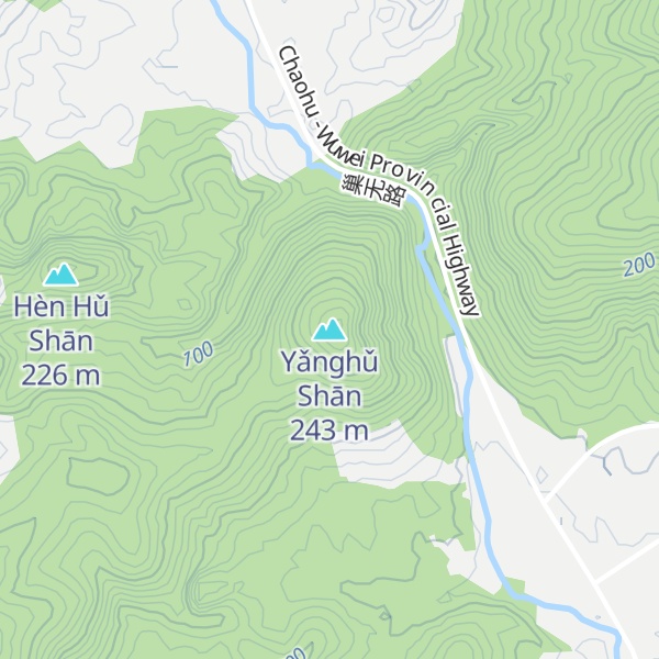 Map of Yǎnghǔ Shān