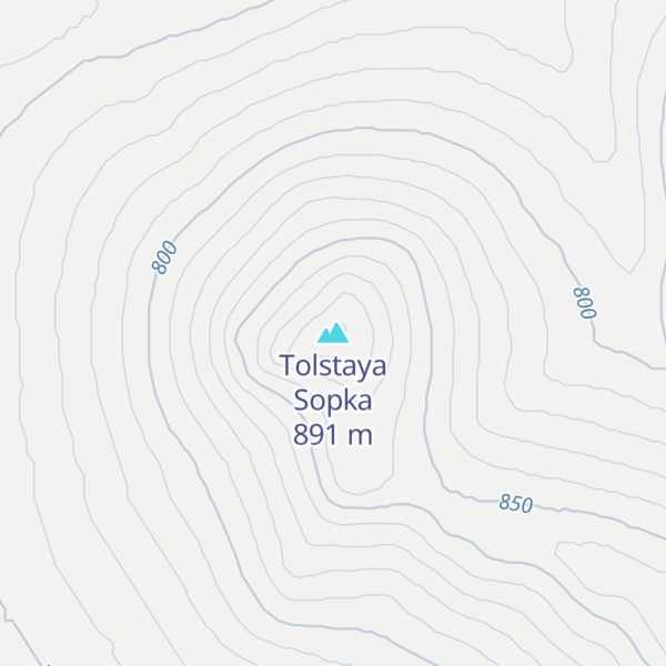 Map of Tolstaya Sopka