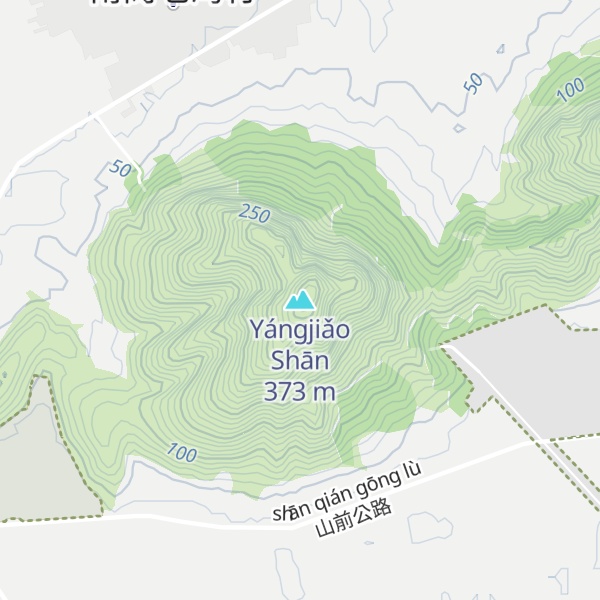 Map of Yángjiǎo Shān