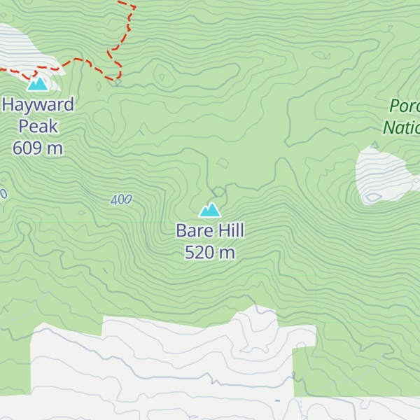 Map of Bare Hill