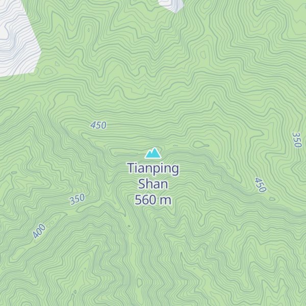 Map of Tianping Shan
