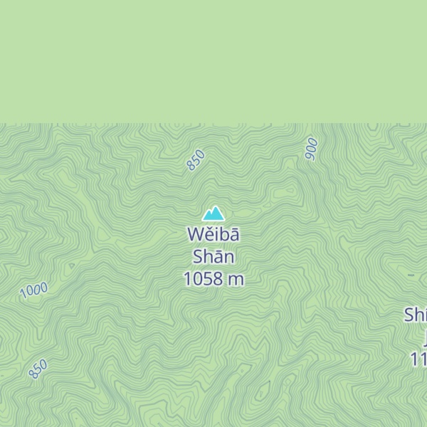 Map of Wěibā Shān
