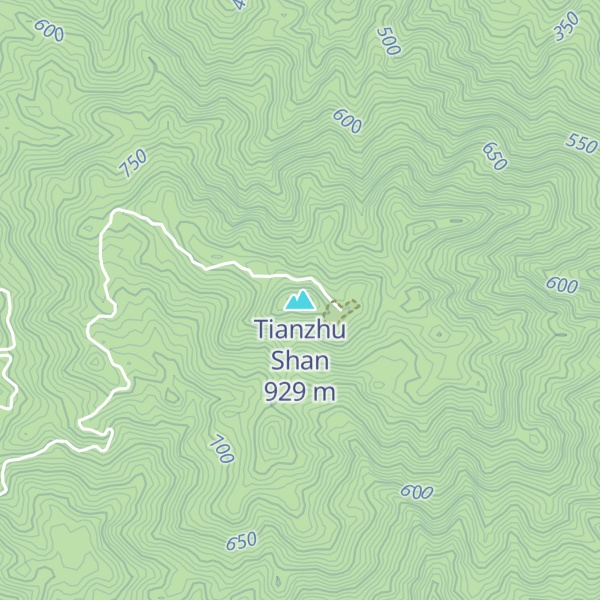 Map of Tianzhu Shan