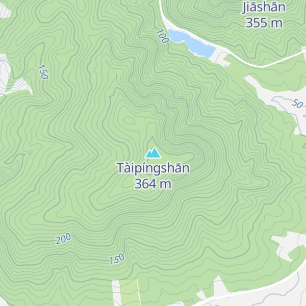 Map of Tàipíngshān