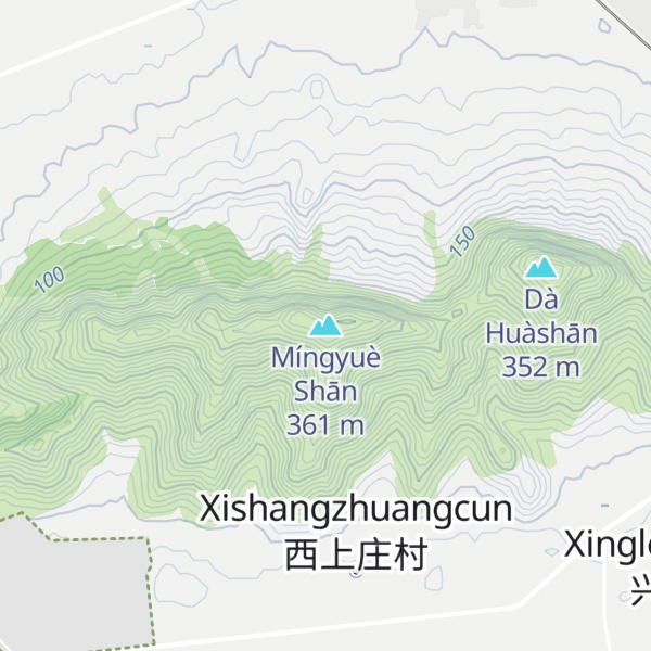 Map of Míngyuè Shān