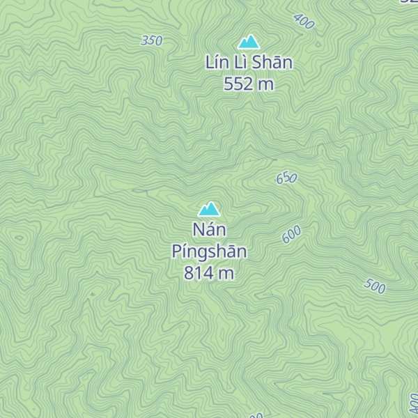 Map of Nán Píngshān