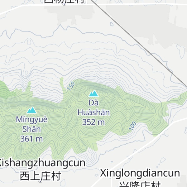 Map of Dà Huàshān