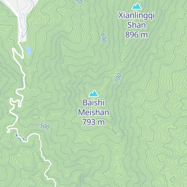 Map of Baishi Meishan