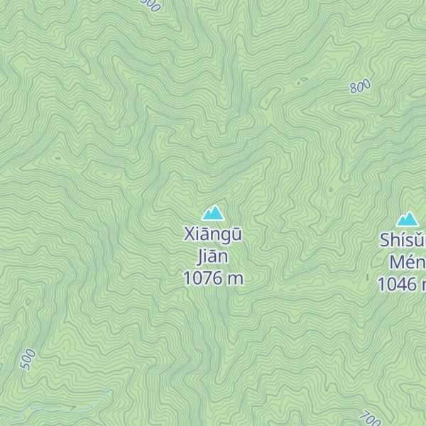 Map of Xiāngū Jiān