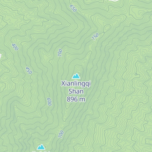 Map of Xianlingqi Shan