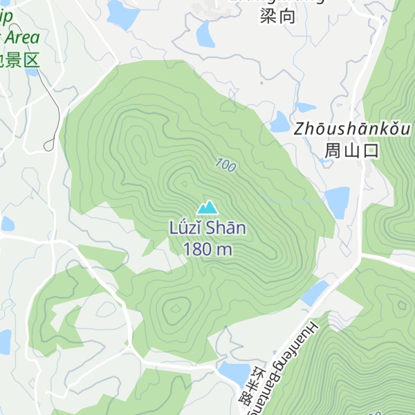 Map of Lǘzǐ Shān