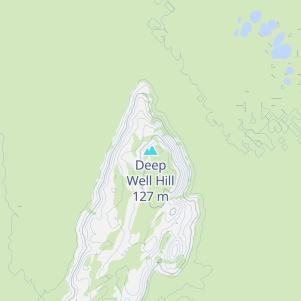 Map of Deep Well Hill
