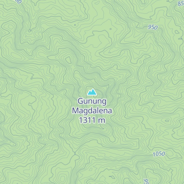 Map of Gunung Magdalena