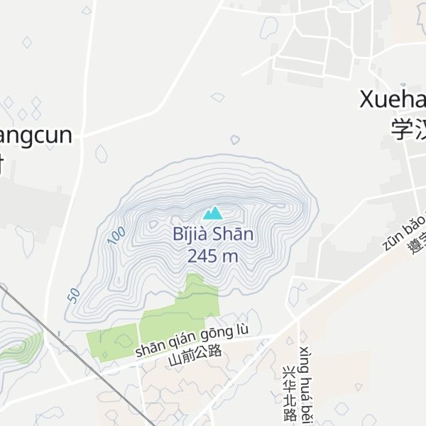 Map of Bǐjià Shān